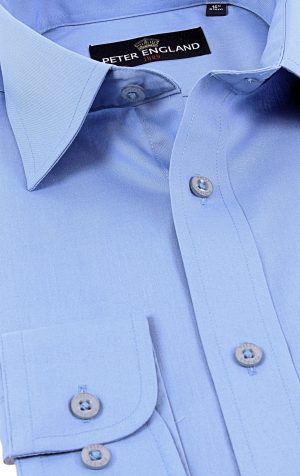 Peter England Mens Plain King Size Shirt