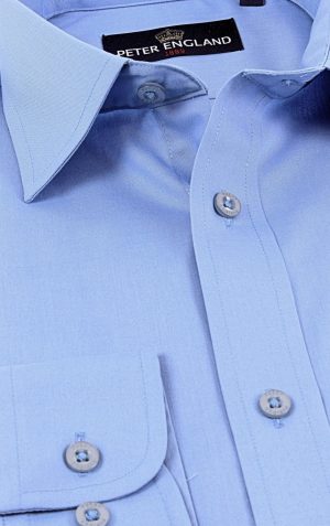 Peter England Mens Plain King Size Shirt