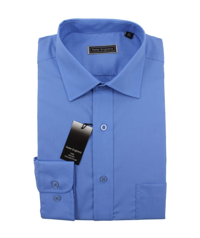 Peter England Mens Plain Shirt Peter England