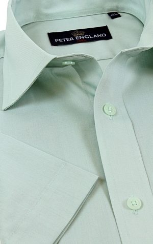Peter England Mens Plain Short Sleeve Shirt