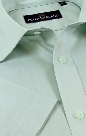 Peter England Mens Plain Short Sleeve Shirt