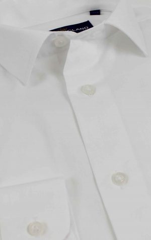 Peter England Men's Tailored Fit Cotton Rich Plain White Shirt