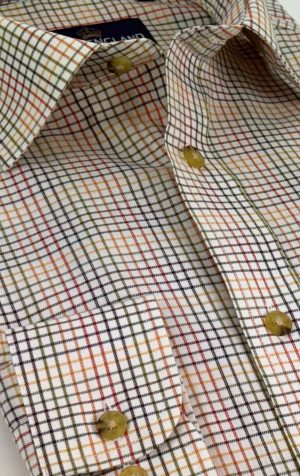 Peter England Multicoloured Mini Tattersall Check Shirt