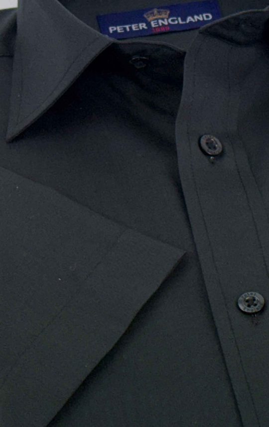 Peter England Mens Plain King Size Short Sleeve Shirt - Image 5