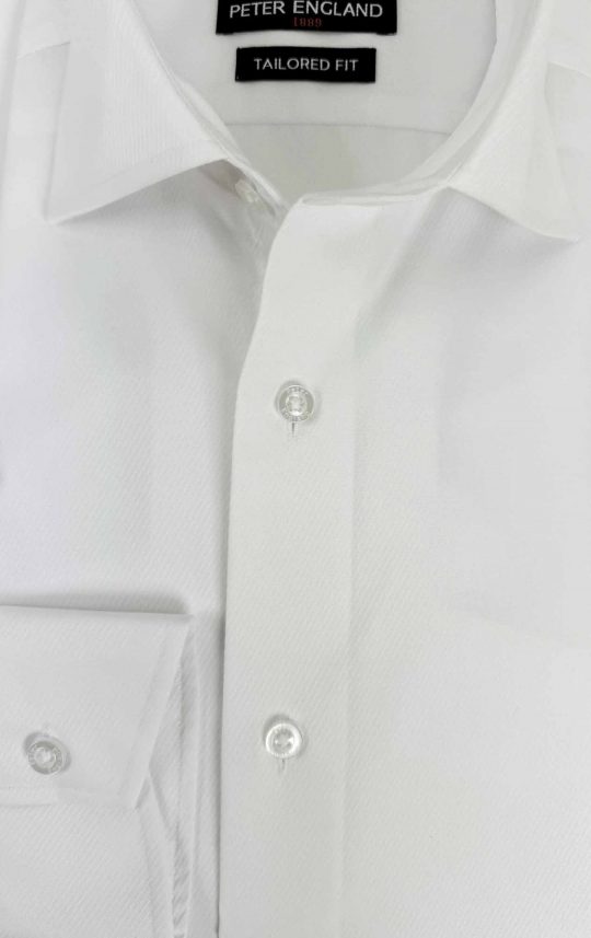 Peter England Tailored Fit Stretch Shirt - Image 2