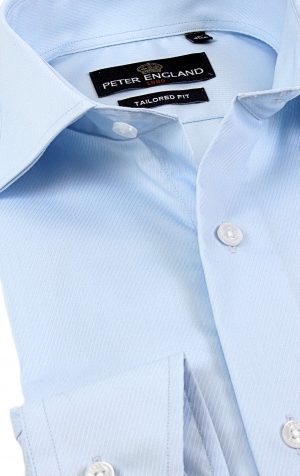 Peter England Tailored Fit Stretch Shirt