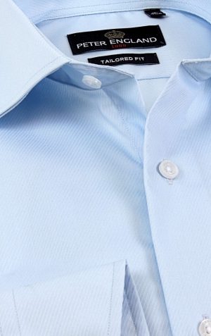 Peter England Tailored Fit Stretch Shirt