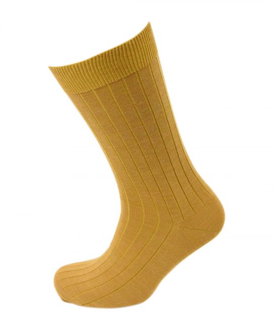 Viyella Mens Wool Short Ribbed Sock