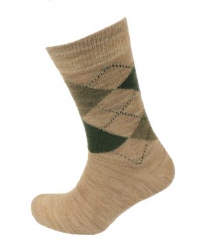 Viyella Mens Short Wool Argyle Socks Made In England
